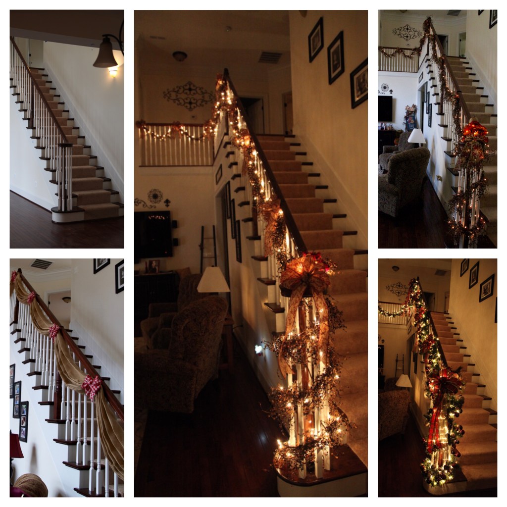 Staircase Railing Decor Ideas – ⚜️ Arlynn's Country Craft Corner ⚜️